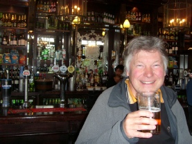 Your tour guide, Geoff, in THe Rutland Arms